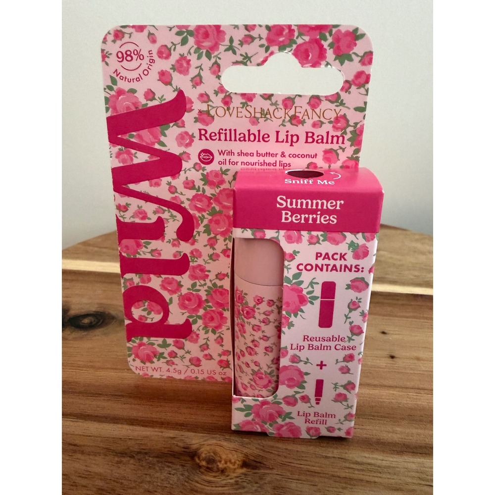 Wild Loveshackfancy X Target Summer Berries Refillable Lip Balm NEW